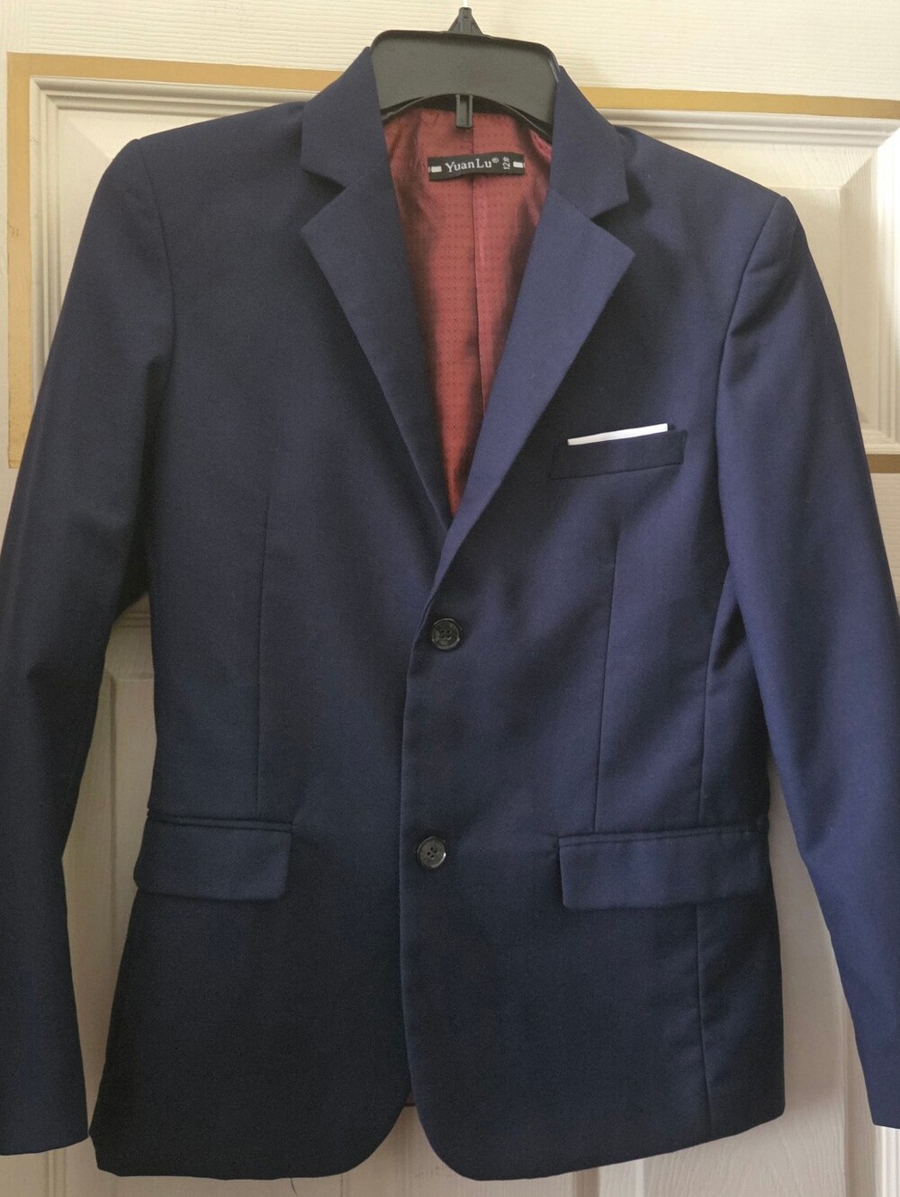 Navy Blazer - Classic Two-Button Suit Jacket